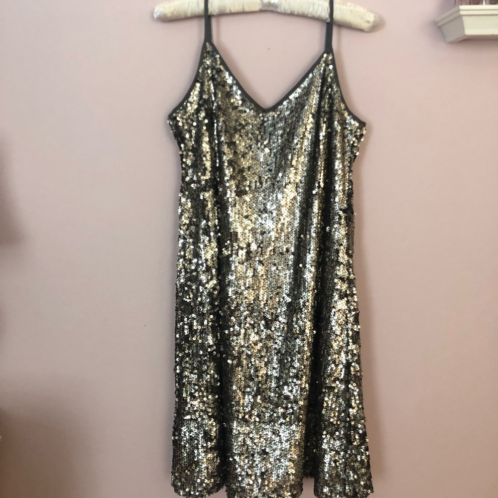 Abercrombie and Fitch sparkle slip dress